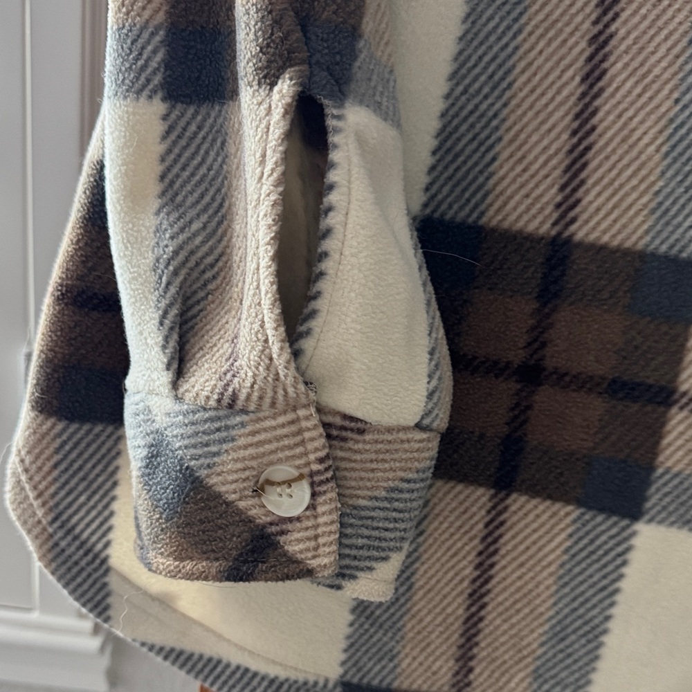 Thread & Supply Cream and Gray Plaid Jacket - Picture 6 of 6